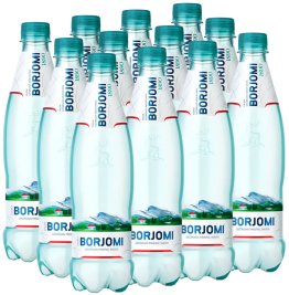 Минеральная вода Borjomi, газированная, ПЭТ, 0,5 литра
