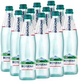 Минеральная вода Borjomi, газированная, стекло, 0,5 литра