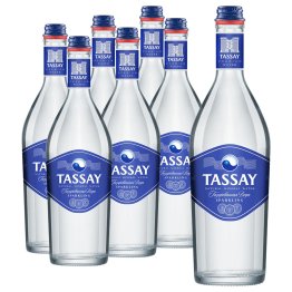 Природная вода Tassay, газированная, стекло, 0,75 литра