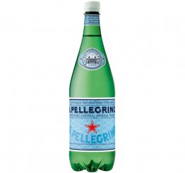 Минеральная природная питьевая столовая вода S. Pellegrino, газированная, ПЭТ, 1 литр