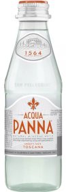 Минеральная вода Acqua Panna, негазированная, стекло, 0,25 литра