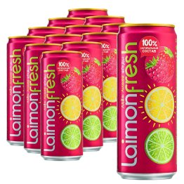 Напиток Lemon Fresh ягоды, газированный, ж/б, 0,33 литра