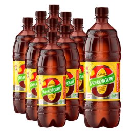 Квас Очаковский, газированный, ПЭТ, 1 литр