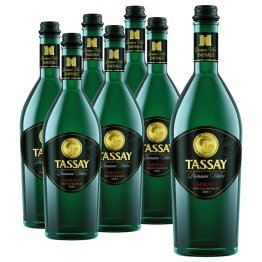 Природная вода Tassay Emerald, газированная, стекло, 0,75 литра