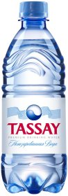 Природная вода Tassay, негазированная, ПЭТ, 0,5 литра
