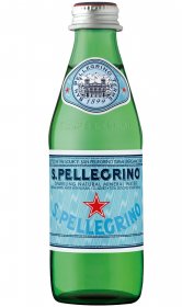 Минеральная природная питьевая столовая вода S. Pellegrino, газированная, стекло, 0,25 литра