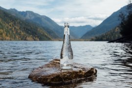 Минеральная лечебно-столовая вода «Байкал Резерв» (BAIKAL RESERVE), газированная, стекло, 0,53 литра