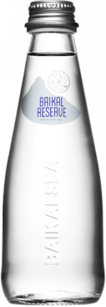 Минеральная лечебно-столовая вода «Байкал Резерв» (BAIKAL RESERVE), газированная, стекло, 0,25 литра