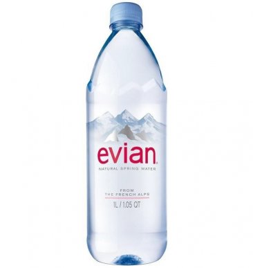 Природная минеральная вода Evian, негазированная, ПЭТ, 1 литр